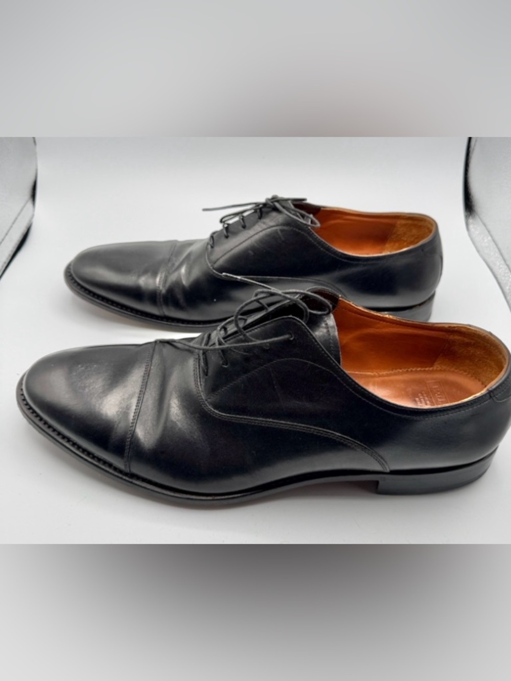 Hall Madden The Timeless Black Cap-Toe Oxford Dress Shoes Size 45.5(12.5 US) - Picture 3 of 12